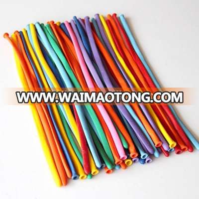 1.8g 30cm colorful long stripes magic modeling animal shaped latex helium climb in balloons