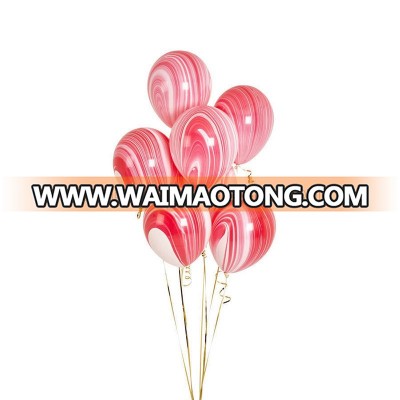 Balloon manufacturer 12 inch 3.5 gram agate cloud thick marble latex balloon